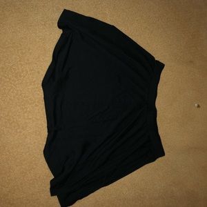 Cotton black skirt